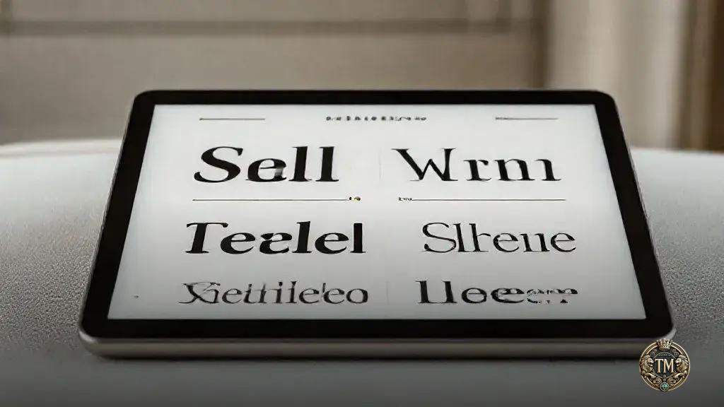 Tipografia que comunica sofisticação e confiança