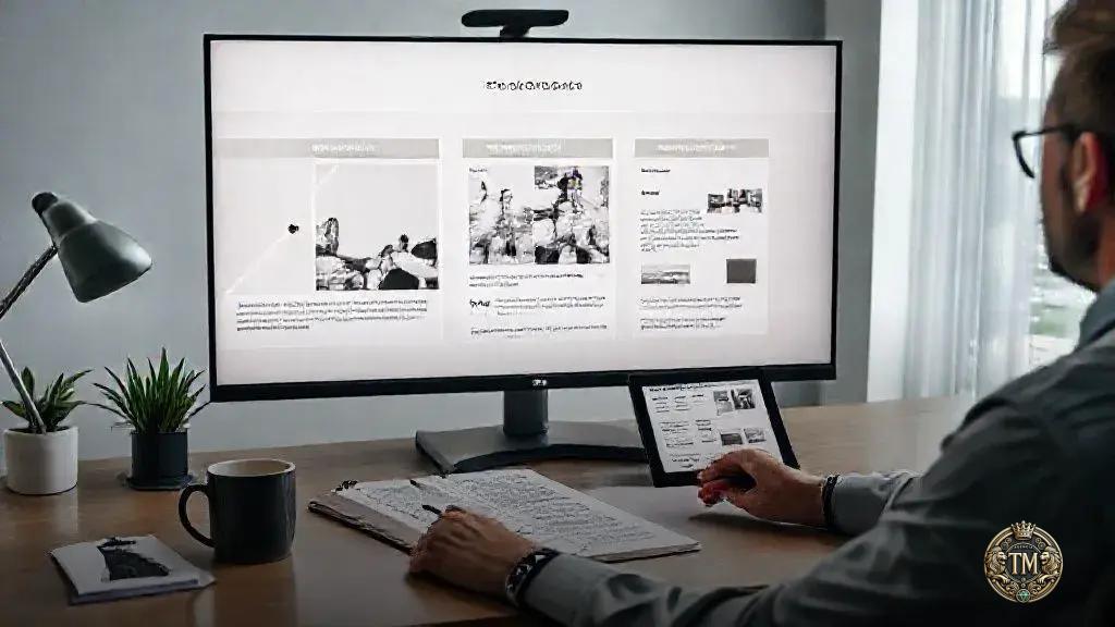 Composição e layout que guiam o olhar do leitor Composição e layout que guiam o olhar do leitor