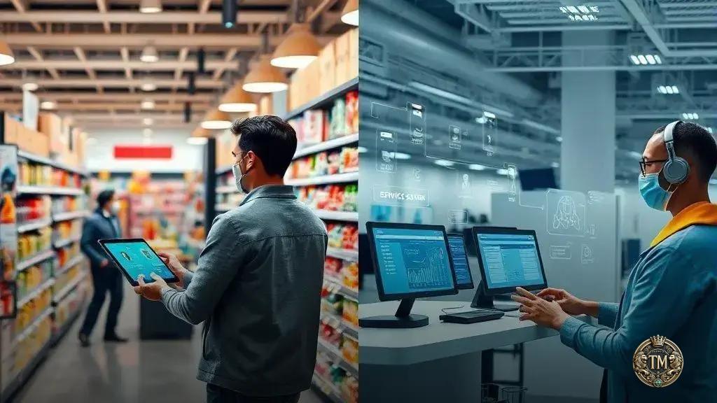 Impacto da automação com IA em setores como varejo e serviços Impacto da automação com IA em setores como varejo e serviços